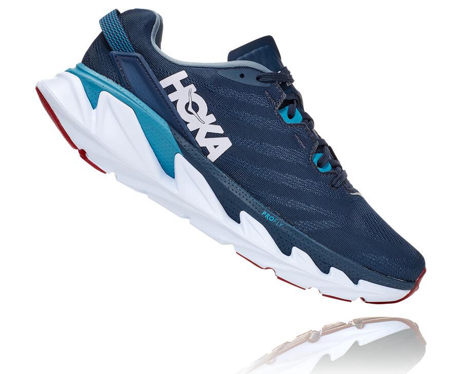 Tenis Hoka One One Hombre Azul Marino/Blancos - Elevon 2 - OBJC09643